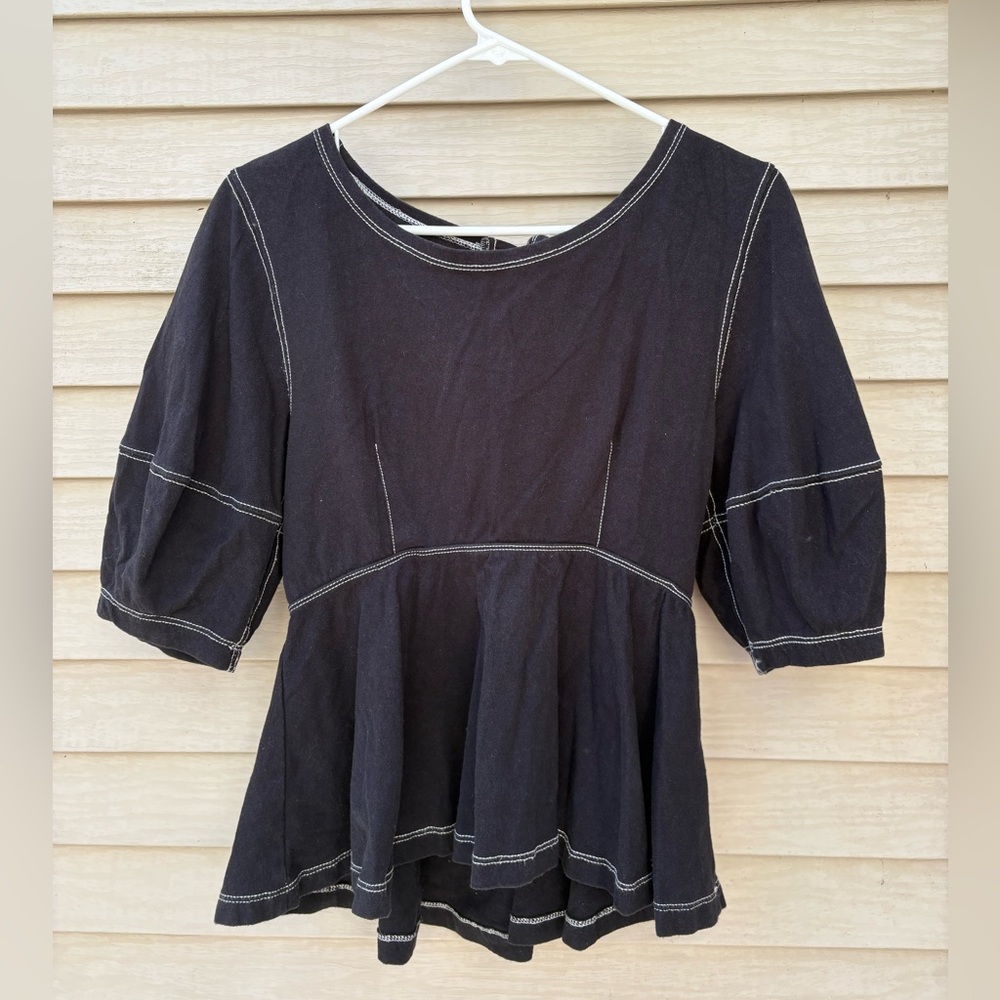 Urban Outfitters Open Back Peplum Top